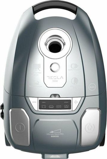 Tesla Ultimate Silent Pro Ηλεκτρική Σκούπα 700W με Σακούλα 3lt Ασημί