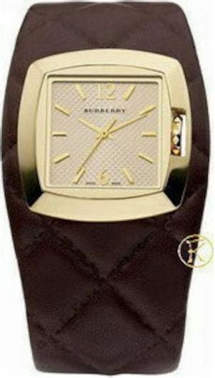 Ρολόι Burberry BU4053 με Δερμάτινο Λουράκι Καφέ