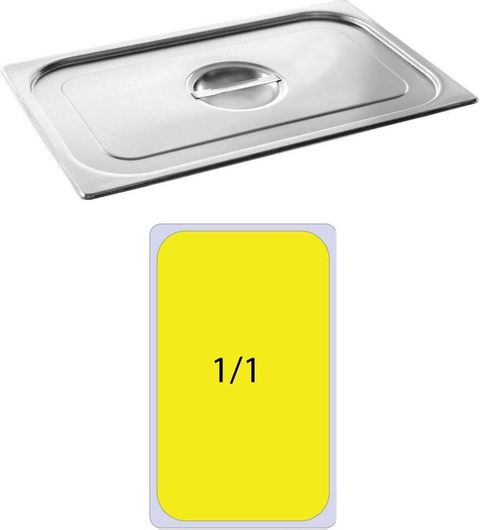 Καπάκι Δοχείου Γαστρονομίας SS201 Inox GN1/1