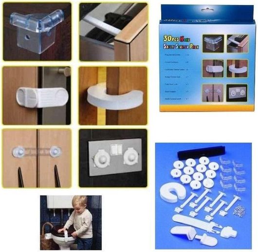 Σετ Διαφορετικών Προστατευτικών από Πλαστικό Λευκό 30τμχ