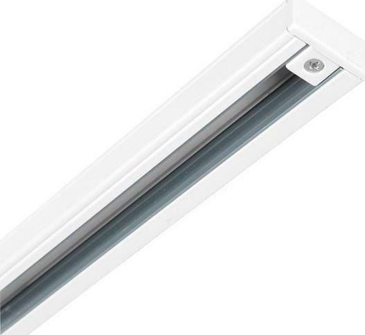 Ράγα Eurolamp 145-55132 Αλουμινίου 2 Καλωδίων 2m για Σποτ Λευκό