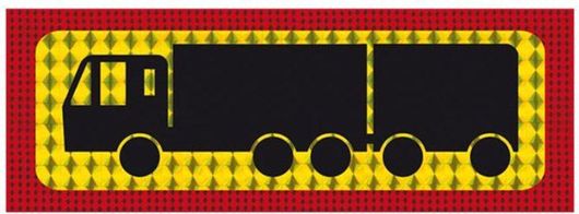 Πινακίδα Φορτηγού Carner Λαμαρίνα Συρόμενο 47x20cm 1τμχ