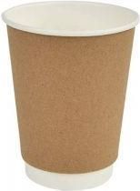 Χάρτινο Ποτήρι μιας Χρήσης Διπλότοιχο 354ml Καφέ 100τμχ