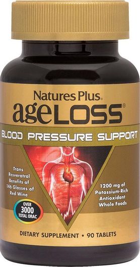 Nature's Plus Ageloss Blood Pressure Support 90 Ταμπλέτες