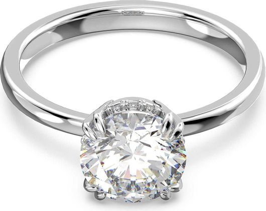 Δαχτυλίδι Swarovski 5638529 Κοκτέιλ Constella Κοπή Princess Λευκό Επιμετάλλωση Ροδίου