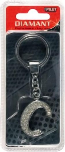 Μπρελόκ ALL.0095474 Γράμμα C Ασημί