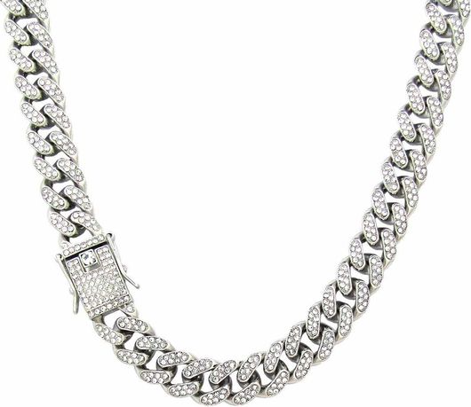 Αλυσίδα Λαιμού Goldjewels B101S από Κράμα Μετάλλων Cuban