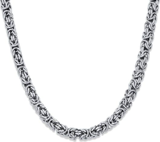 Αλυσίδα Λαιμού Goldjewels SKC56S από Ανοξείδωτο Ατσάλι 6mm