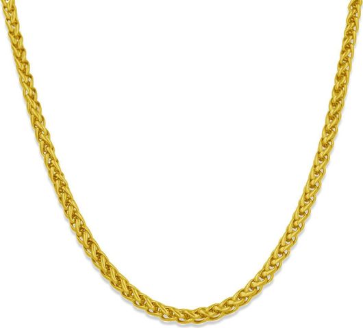 Αλυσίδα Λαιμού Goldjewels SKC58G από Ανοξείδωτο Ατσάλι 4mm