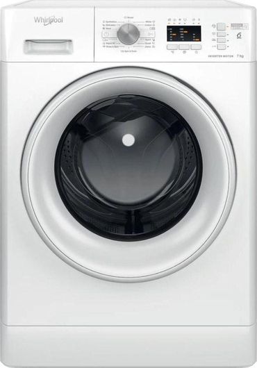 Whirlpool Πλυντήριο Ρούχων 7kg 1200 Στροφών 6th Sense FFL 7259 W EE
