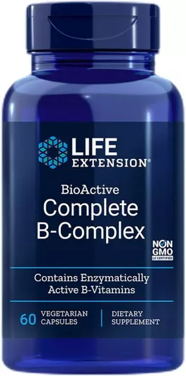 Life Extension Complete B-Complex Βιταμίνη για Ενέργεια, Ενίσχυση του Ανοσοποιητικού & το Νευρικό Σύστημα 60 Φυτικές Κάψουλες