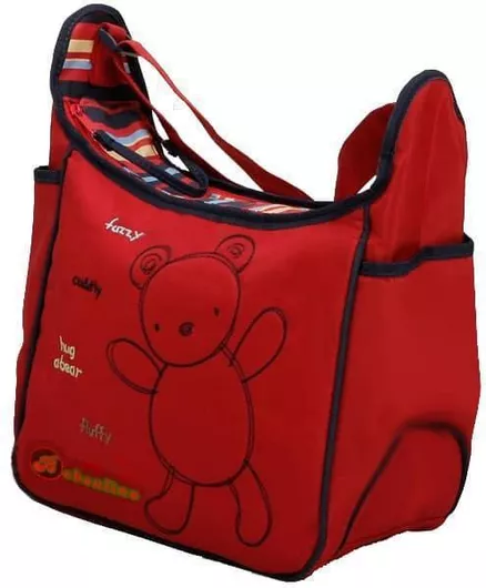 Τσάντα Αλλαξιέρα Beboulino Ruby Ώμου/Χειρός 35x15x27cm Κόκκκινο