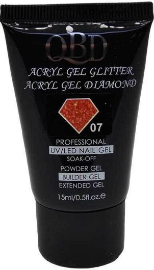 Acrygel Νυχιών QBD 07 Diamond 15ml
