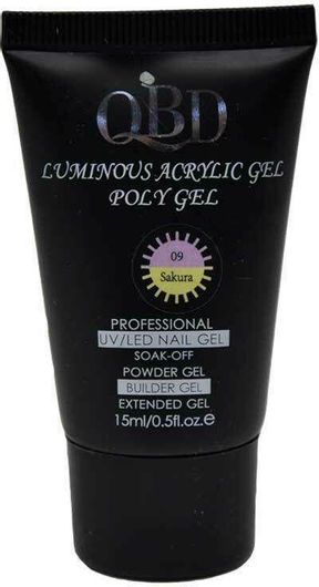 Acrygel Νυχιών QBD Luminous 09 Sakura 15ml
