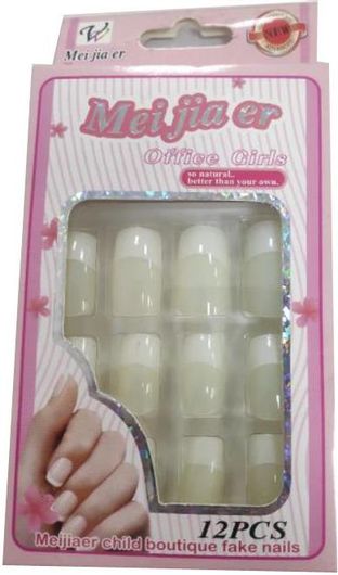 Τεχνητά Νύχια MJE-024D 12τμχ Λευκό
