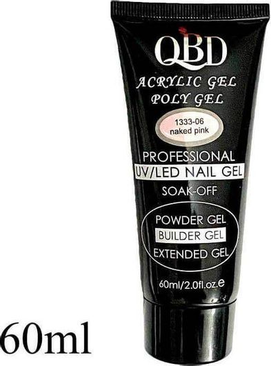 Acrygel Νυχιών QBD 60ml Πολύχρωμο