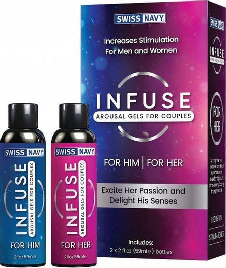 Διεγερτικό Gel Swiss Navy Infuse 2 σε 1 59ml 2τμχ