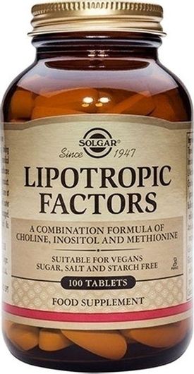 Solgar Lipotropic Factors 100 Ταμπλέτες