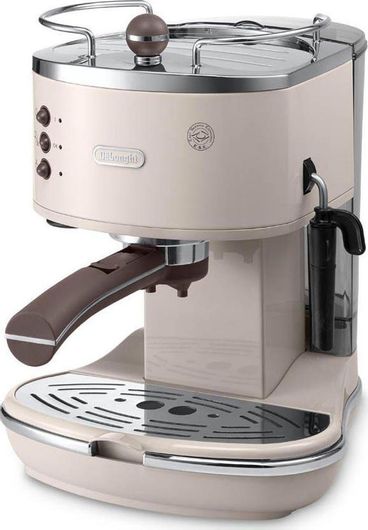 De'Longhi Icona Vintage Μηχανή Espresso 1100W Πίεσης 15bar Λευκή