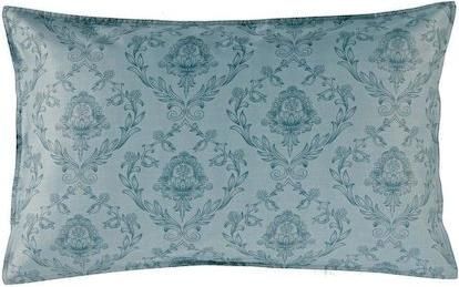 Μαξιλαροθήκη Kentia 33986 Antoinette 12 Oxford Βαμβακοσατέν Σετ 2τμχ 70x50cm Γαλάζιο