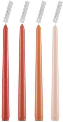 Κερί GloboStar 35212 Παραφίνης Αρωματικό Σετ 4τμχ 25cm Πολύχρωμο