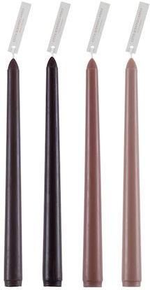 Κερί GloboStar 35211 Παραφίνης Αρωματικό Σετ 4τμχ 25cm Καφε