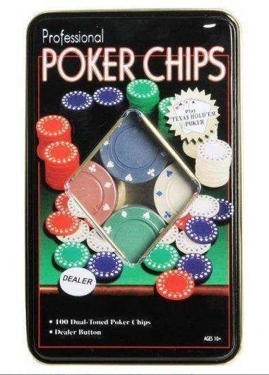 Μάρκες Poker σε Μεταλλικό Κουτί Σετ 100τμχ