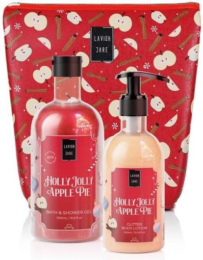 Σετ Περιποίησης Lavish Care Holly Jolly Apple Αφρόλουτρο 500ml & Κρέμα Σώματος 300ml