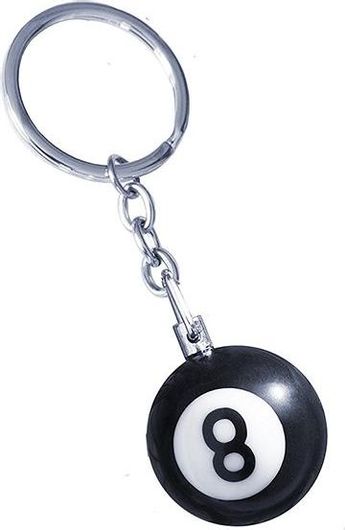 Μπρελόκ Κλειδιών Simoni Racing Vl4534 Μπάλα Μπιλιάρδου No.8 Ασημί