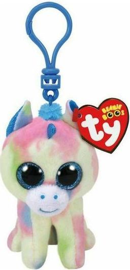 Μπρελόκ Ty Beanie Boos Χνουδωτό Κλιπ Μονόκερος Πολύχρωμο