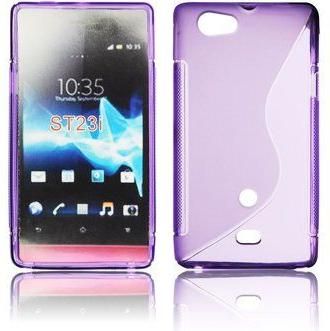 Θήκη Κινητού Back Cover για Sony Xperia Miro Σιλικόνη Μοβ