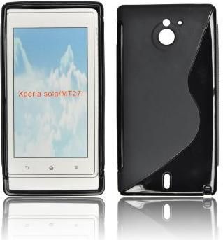 Θήκη Κινητού Back Cover για Sony Xperia Sola Σιλικόνη Μαύρο