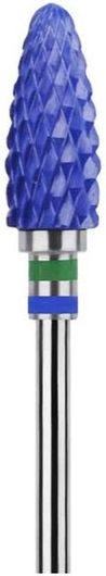 Φρέζα Νυχιών Κεραμική Βαρελάκι 3/32 No. Β3 Μπλε
