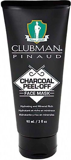 Clubman Pinaud Peel Off Men's Μαύρη Μάσκα Προσώπου Peel Off για Απολέπιση 90ml