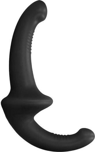 Strap On Shots Ouch Strapless Strapon Silicone 22cm Μαύρο