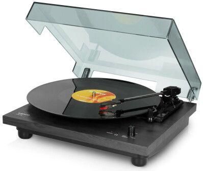 Πικάπ Lenco LS-10 με Προενίσχυση & Ενσωματωμένα Ηχεία Μαύρο