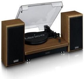 Πικάπ Lenco LS-100WD Wood με Προενίσχυση Καφέ