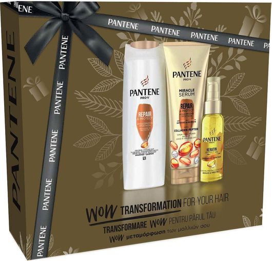 Σετ Περιποίησης Μαλλιών Pantene Pro-V Wow Transformation με Σαμπουάν 3τμχ