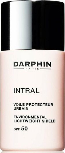 Κρέμα Προσώπου Darphin Intral Environmental Lightweight Shield 24ωρη Ενυδατική Ημέρας με SPF50 για Ευαίσθητες Επιδερμίδες 30ml