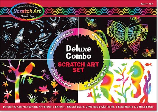 Ζωγραφική Melissa & Doug Deluxe Scratch Art Set για 4+ Ετών
