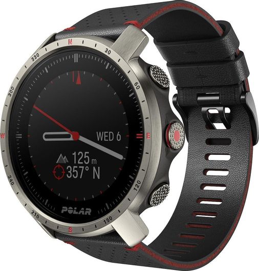 Smartwatch Polar Grit X Pro 47mm GPS Silicone Strap M / L Titan