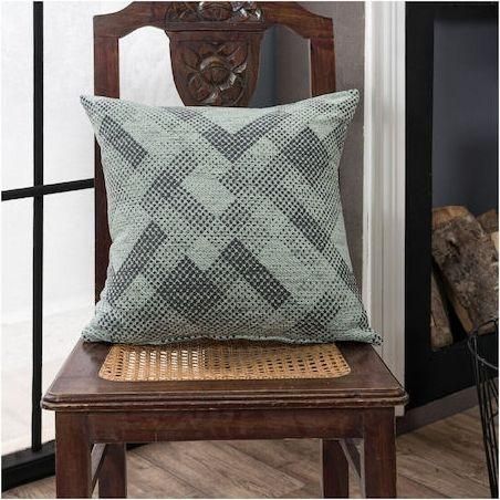 Διακοσμητική Μαξιλαροθήκη Teoran Bronx 13 65x65cm Πράσινο