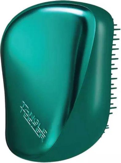 Βούρτσα Μαλλιών Tangle Teezer Compact Styler Emerald για Ξεμπέρδεμα Πράσινο