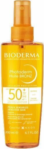 Αντηλιακό Λάδι για Πρόσωπο & Σώμα Bioderma Photoderm Bronz Dry Oil SPF 50+ 200ml