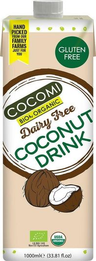 Ρόφημα Καρύδας Cocomi Βιολογικό Vegan Χωρίς Γλουτένη 1Lt