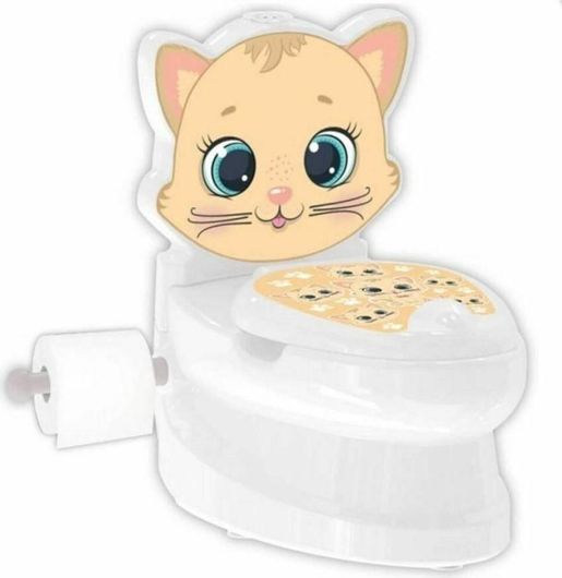 Γιο Γιο Pilsan Λεκάνη με Ήχους & με Καπάκι Γατούλα Λευκό