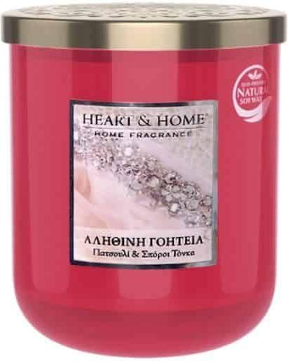 Αρωματικό Κερί Σόγιας Heart & Home 276960301 σε Βάζο Αληθινή Γοητεία 115gr