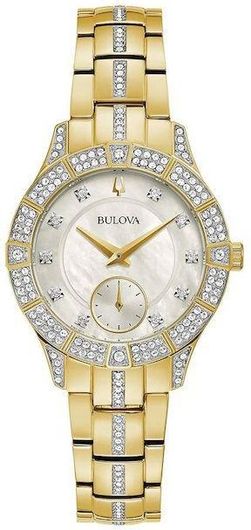 Γυναικείο Ρολόι Bulova Phantom Damen 98L283 με Μεταλλικό Μπρασελέ Χρυσό