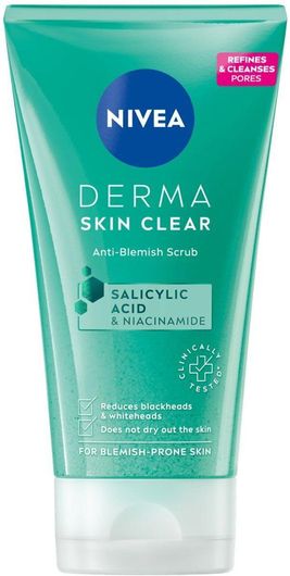 Nivea Derma Skin Clear Scrub Προσώπου 150ml