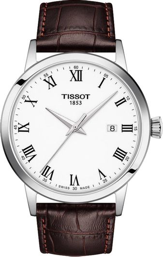 Ανδρικό Ρολόι Tissot T1294101601300 Classic Dream με Δερμάτινο Λουράκι